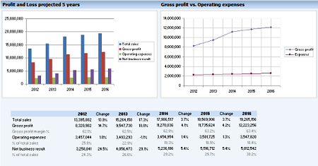 business plan excel da compilare