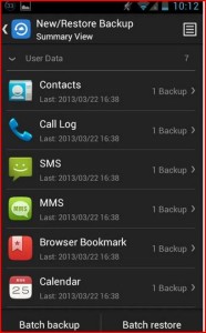 backup sms android