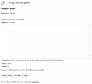 newsletter wordpress