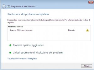 server dns non risponde