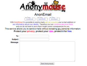 come mandare mail anonime