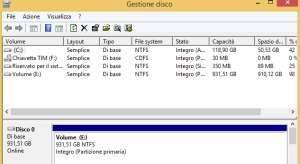 gestione disco